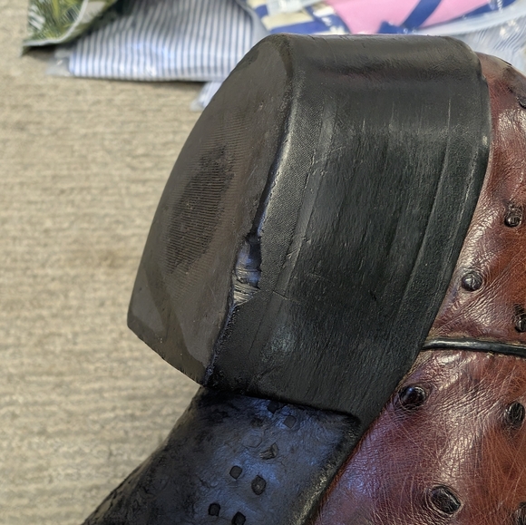 NOCONA Oxblood and Black Western Boots - Picture 9 of 14